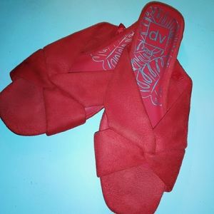 AV sandals ultrasuede Beautiful red